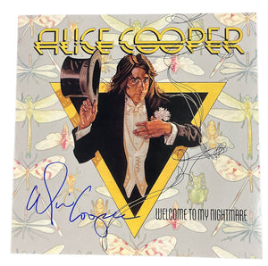 Alice Cooper Autographed Welcome to My Nightmare Vinyl Album