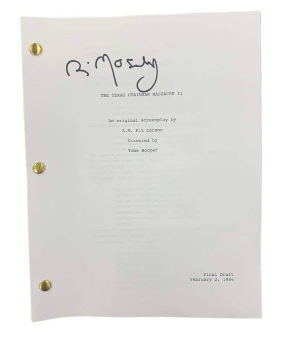 Bill Moseley The Texas Chainsaw Massacre Part 2 Autographed Script