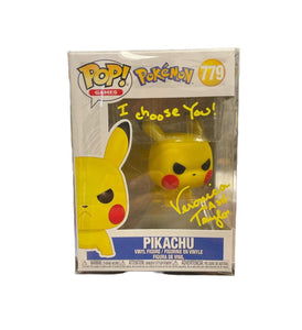Pokemon Pikachu Funko Pop #779 Autographed by Ash Ketchum Voice Actor Veronica Taylor