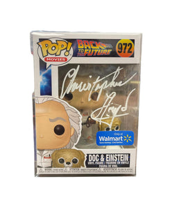 Doc Brown Back to the Future Funko Autographed by Christopher Lloyd