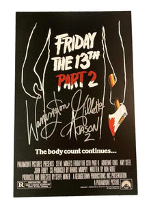 Warrington Gillette Friday the 13th Part 2 Autographed Poster