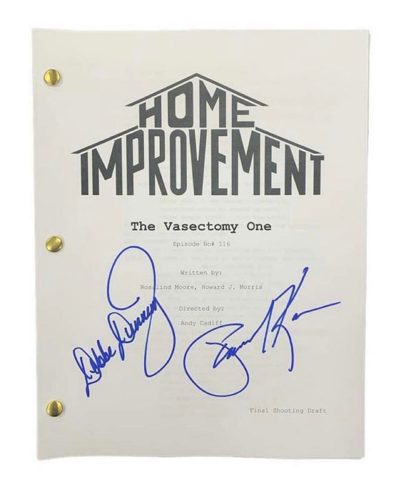 Richard Karn & Debbe Dunning Home Improvement Dual Autographed Script