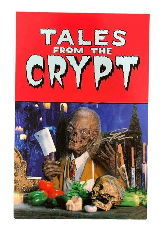 John Kassir Tale From the Crypt Autographed Red Promo Poster