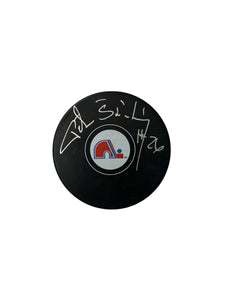 Peter Statsny Autographed Quebec Nordiques Puck