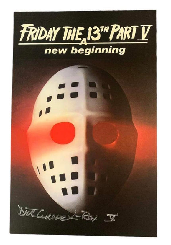 Dick Wieand Friday the 13th Part V: A New Beginning Autographed Poster
