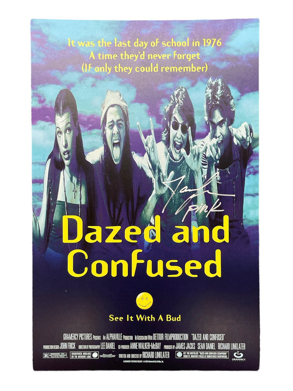 Dazed & Confused Mini Poster Autographed by Jason London