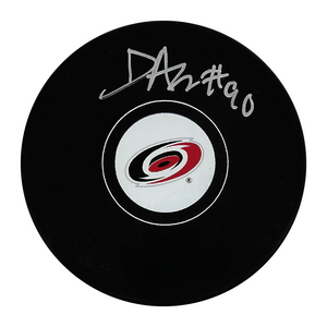 David Ayres Carolina Hurricanes NHL Autographed Hurricanes Puck