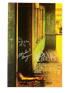 Bill Moseley/Michael Berryman the Devil's Rejects Dual Autographed Poster