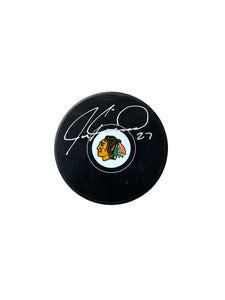 Jeremy Roenick Autographed Chicago Blackhawks Puck