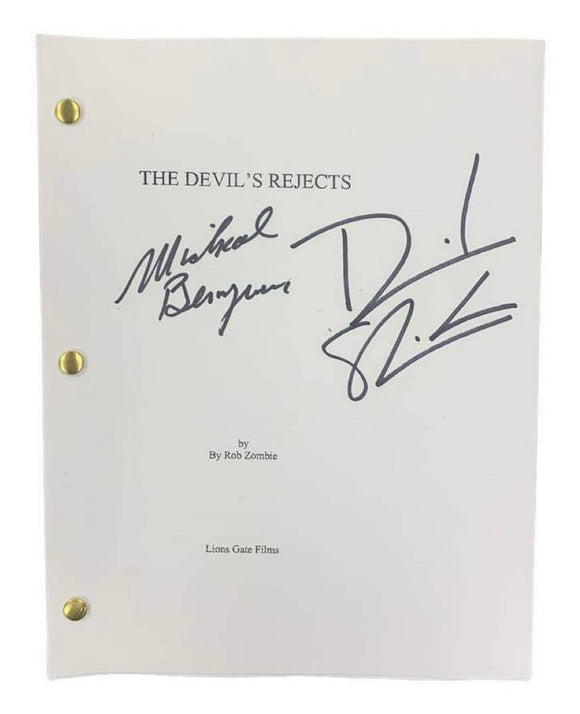 Michael Berryman/Dave Sheridan the Devil's Rejects Autographed Script Cover