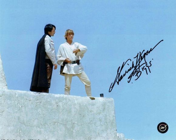 Garrick Hagon as Biggs Darklighter in Star Wars Autographed 8x10 with Luke Skywalker