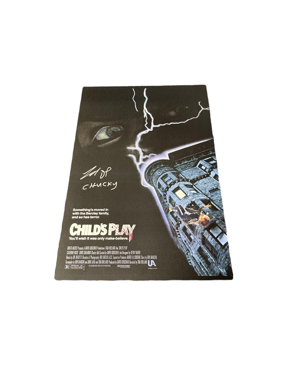 Brad Dourif Child's Play Autographed Poster