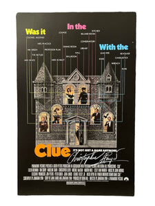 Christopher Lloyd Clue Autographed Poster