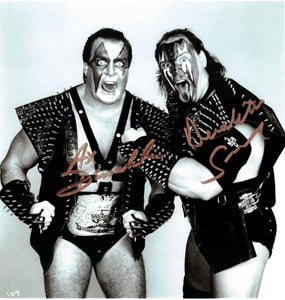 Demolition Ax & Smash Autographed Retro WWF Photo