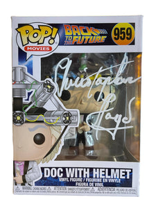 Doc Brown Back to the Future Funko Autographed by Christopher Lloyd