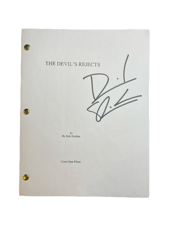 Dave Sheridan The Devil's Rejects Autographed Script Cover