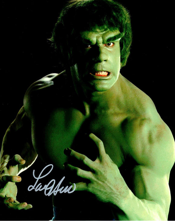 Lou Ferrigno Incredible Hulk 8x10 Autographed Photo