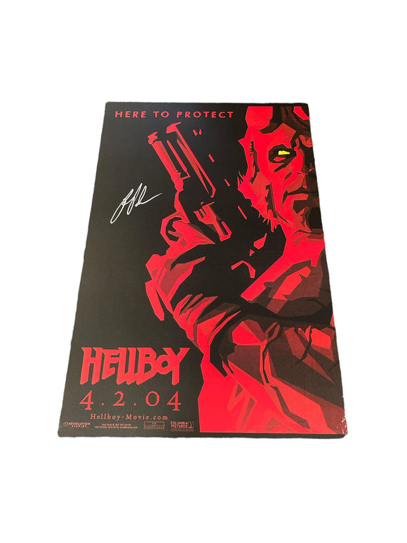 Ron Perlman Hellboy Autographed Poster