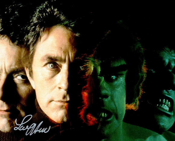 Lou Ferrigno Incredible Hulk 8x10 Autographed Photo as Brucer Banner