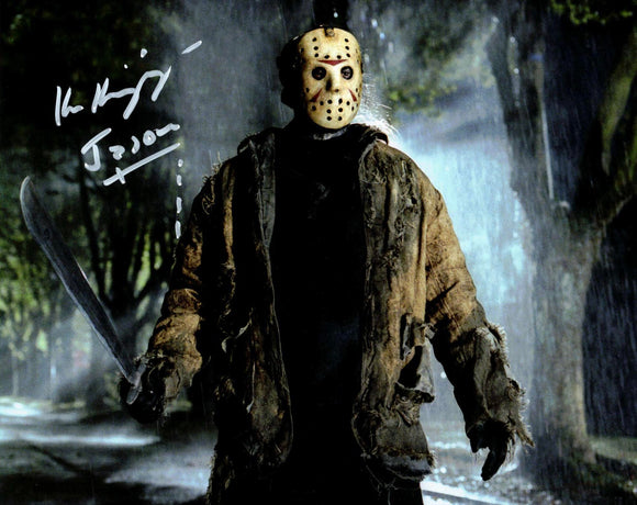 Freddy vs. Jason Autographed 8x10 Jason Voorhees Photo by Ken Kirzinger