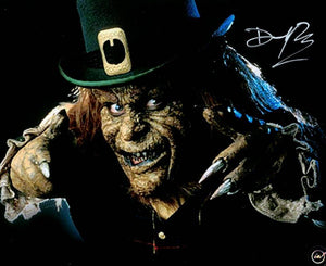 Deep Roy as Leprechaun in Horror Cult Classic Autographed 8x10