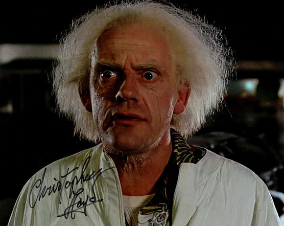 Christopher Lloyd as Doc Brown Autographed Back to the Future 8x10 Photo