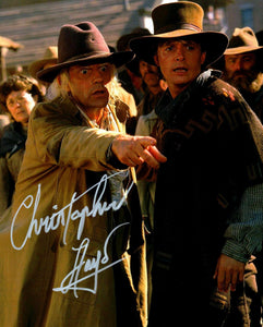 Christopher Lloyd as Doc Brown Autographed Back to the Future III 8x10 Photo