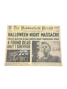 Tony Moran Autographed Officially Licensed Halloween Sign