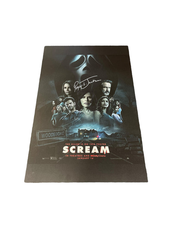 Roger L. Jackson Scream Autographed Poster