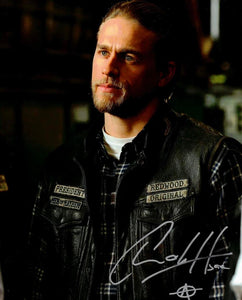 Charlie Hunnam Autographed Sons of Anarchy Smiling 8x10