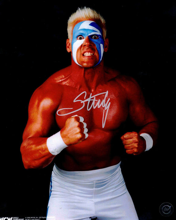 Vintage Sting Autographed 8x10 WCW Promo Photo with Throwback Face Paint