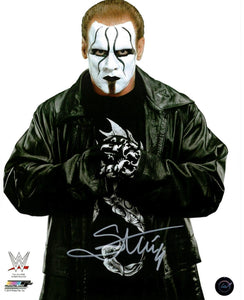 Sting Autographed WWE 8x10 Promo Photo