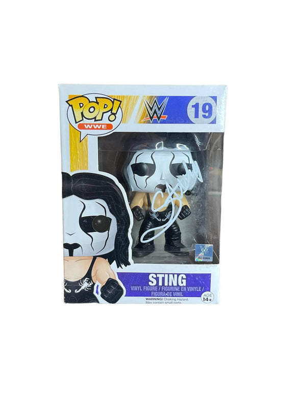 Funko (Vaulted #19) Pop Funko WWE Autographed by Sting