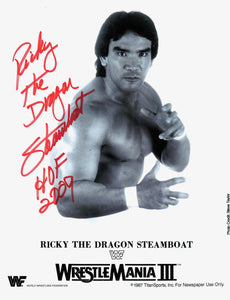 Ricky "The Dragon" Steamboat WWF Autographed 8x10