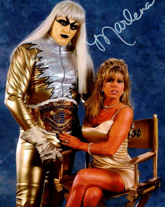 Marlena Autographed 8x10 Photo with Goldust