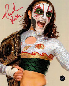Thunder Rosa Autographed AEW 8x10 Photo in Red Sharpie