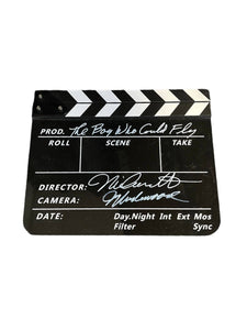 Nick Castle The Boy Who Could Fly Autographed Film Director Clapboard