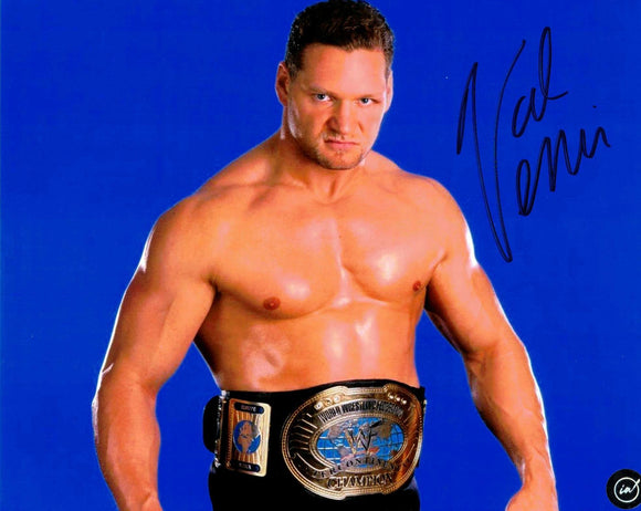 Val Venis Autographed Intercontinental Champion WWE Photo