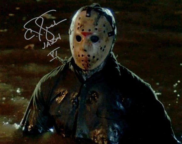 CJ Graham Autographed 8x10 Friday the 13th Part VI in the Water