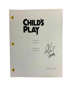 Alex Vincent Child's Play Autographed Script