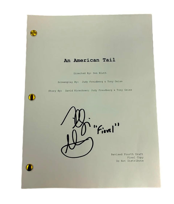 Phillip Glasser An American Tail Fievil Autographed Script Cover