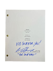 Larry Thomas Seinfeld The Soup Nazi Autographed Script