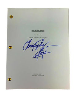 Christopher Lloyd Back to the Future Autographed Script