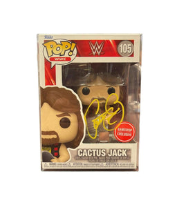 Mick Foley Cactus Jack WWE/WWF Autographed Funko Pop #105