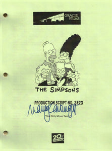 Nancy Cartwright Autographed Simpsons Script Cover