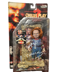 Brad Dourif Child's Play Chucky Movie Maniacs Autographed Figure