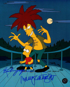 Nancy Cartwright & Kelsey Grammer Dual Autographed  Simpsons 8x10