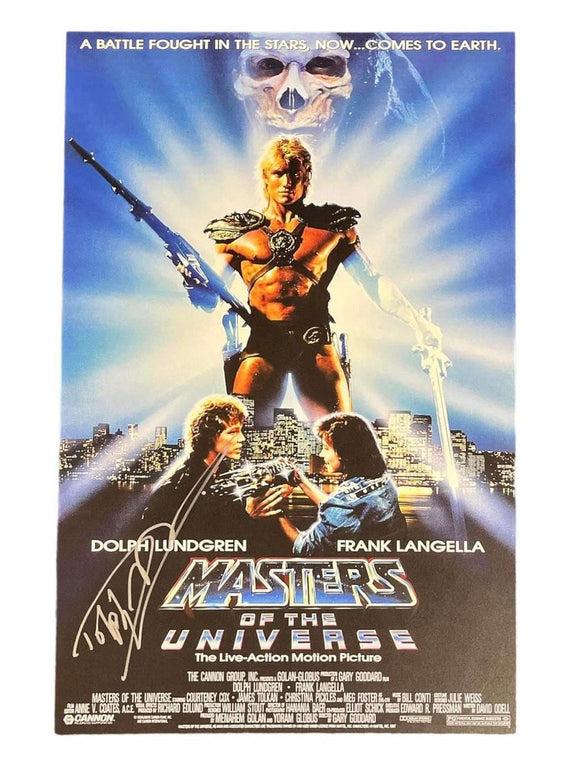 Dolph Lundgren Masters of the Universe Autographed 11x17 Poster