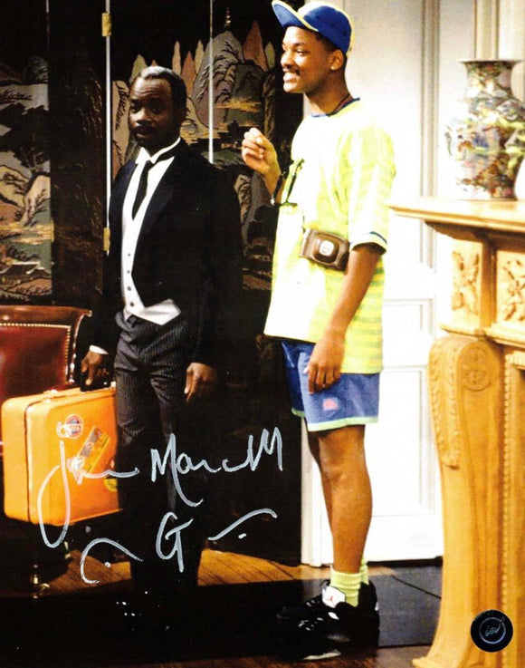 Joseph Marcell as Geoffrey Fresh Prince of Bel-Air Autographed 8x10