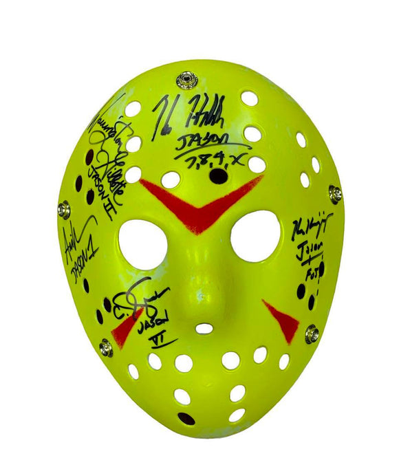 Ari Lehman/Warrington Gillette/C.J. Graham/Kane Hodder/Ken Kirzinger Autographed Jason Voorhees Mask